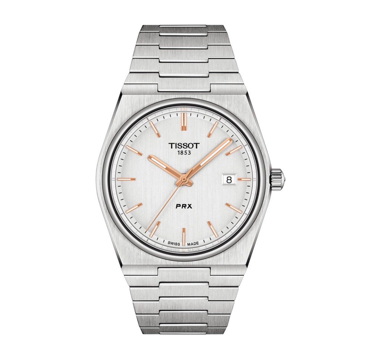 Tissot PRX: Silver and Rose Gold Elegance - TIMEWORTH UK