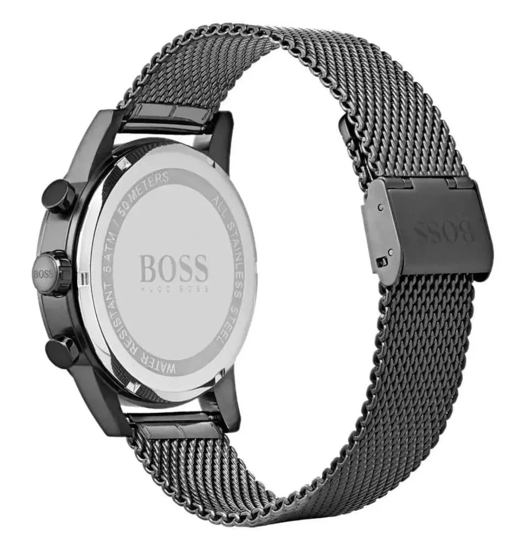 BOSS Hugo Boss HB1502521 Black Mesh Bracelet Crystal Bezel Watch