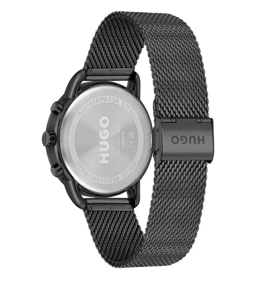 BOSS Hugo Boss HB1502521 Black Mesh Bracelet Crystal Bezel Watch