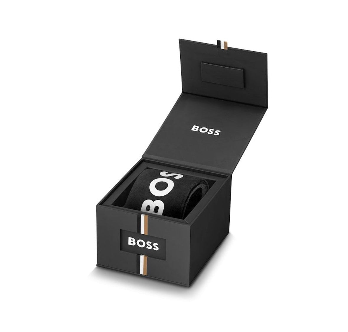 BOSS Hugo Boss HB1502521 Black Mesh Bracelet Crystal Bezel Watch