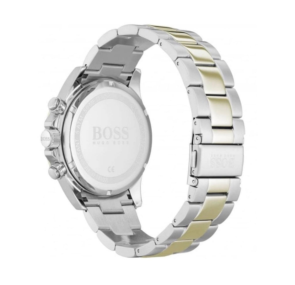 Hugo Boss Hero Men’s Blue Dial Chronograph Watch Two-Tone Bracelet – HB1513767