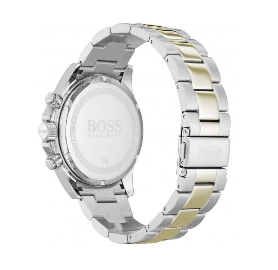 Hugo Boss Hero Men’s Blue Dial Chronograph Watch Two-Tone Bracelet – HB1513767