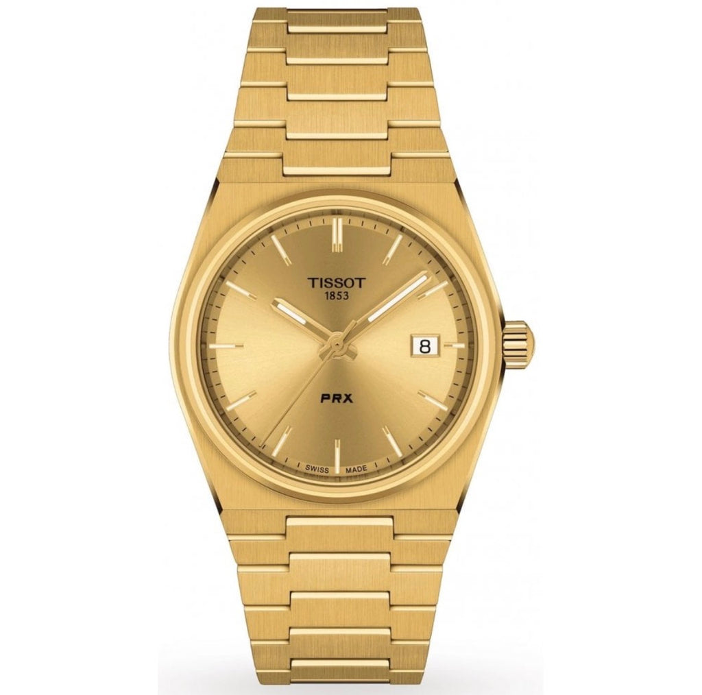 Tissot PRX 35mm Gold Dial Quartz Watch – T137.210.33.021.00