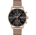 Hugo Boss Integrity 43mm Black Dial Rose Gold Chronograph Watch – HB1513808