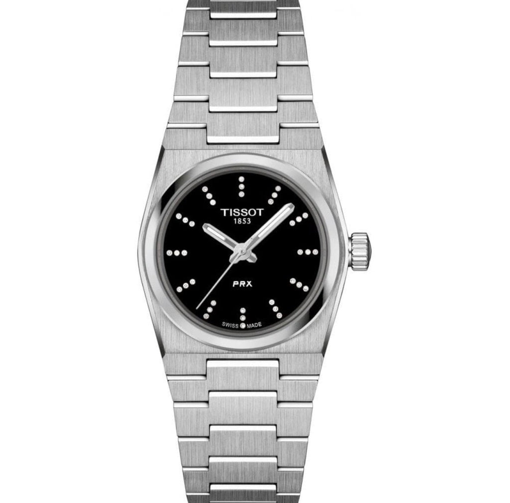 Tissot PRX 25mm Black Dial Diamond Quartz Watch – T137.010.11.056.00