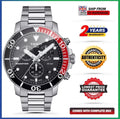 New TISSOT Seastar 1000 T120.417.11.051.01 Two Tone Black Dial Chrono Mens Watch
