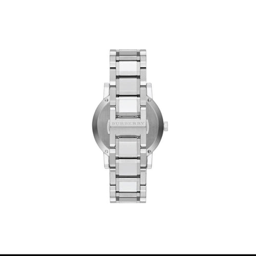 BURBERRY BU9901 The City Black Dial Silver Stainless Steel Strap Mens Watch 42mm