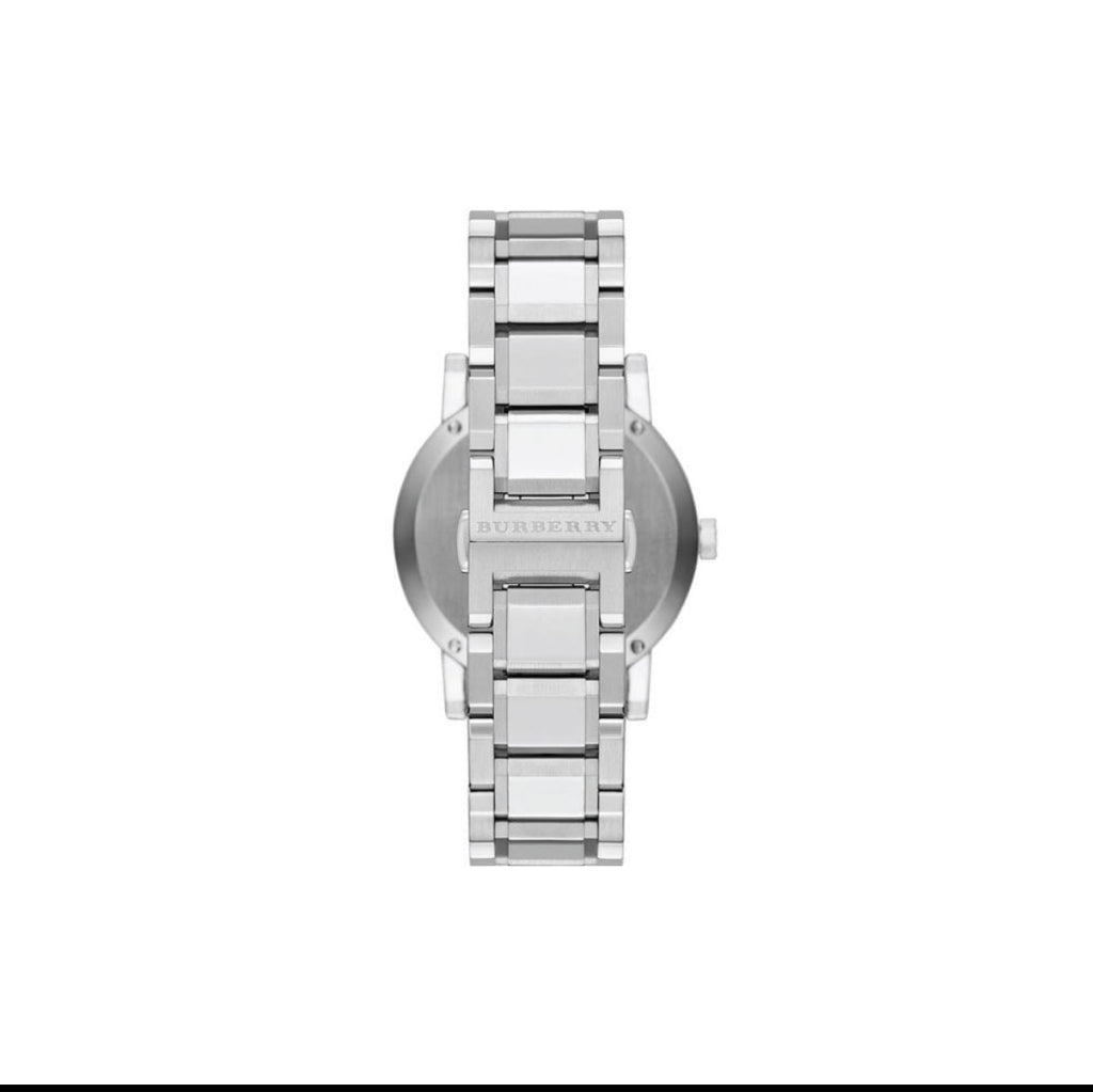 BURBERRY The City BU9380 Chronograph Black Dial Silver Strap Men’s Watch 43mm