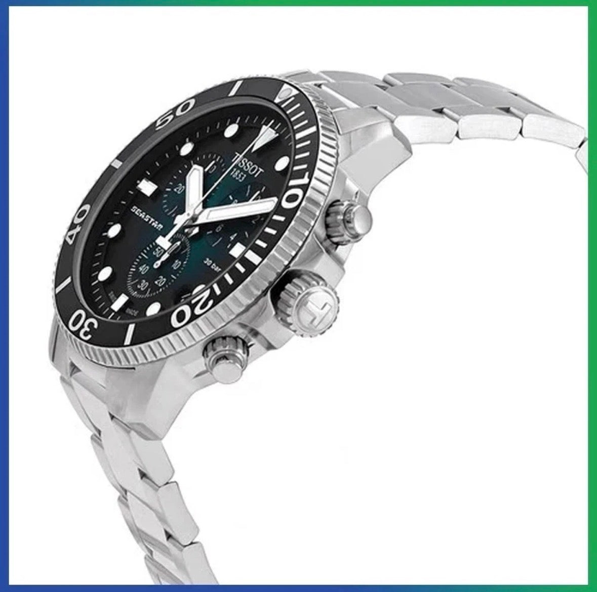 TISSOT T-Sport Seastar 1000 T120.417.11.091.01 Chronograph Diver's Men's Watch