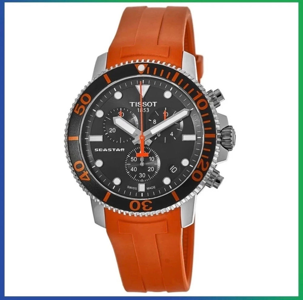 TISSOT T-Sport T120.417.17.051.01 SEASTAR 1000 Chronograph 45.5mm Mens Watch UK