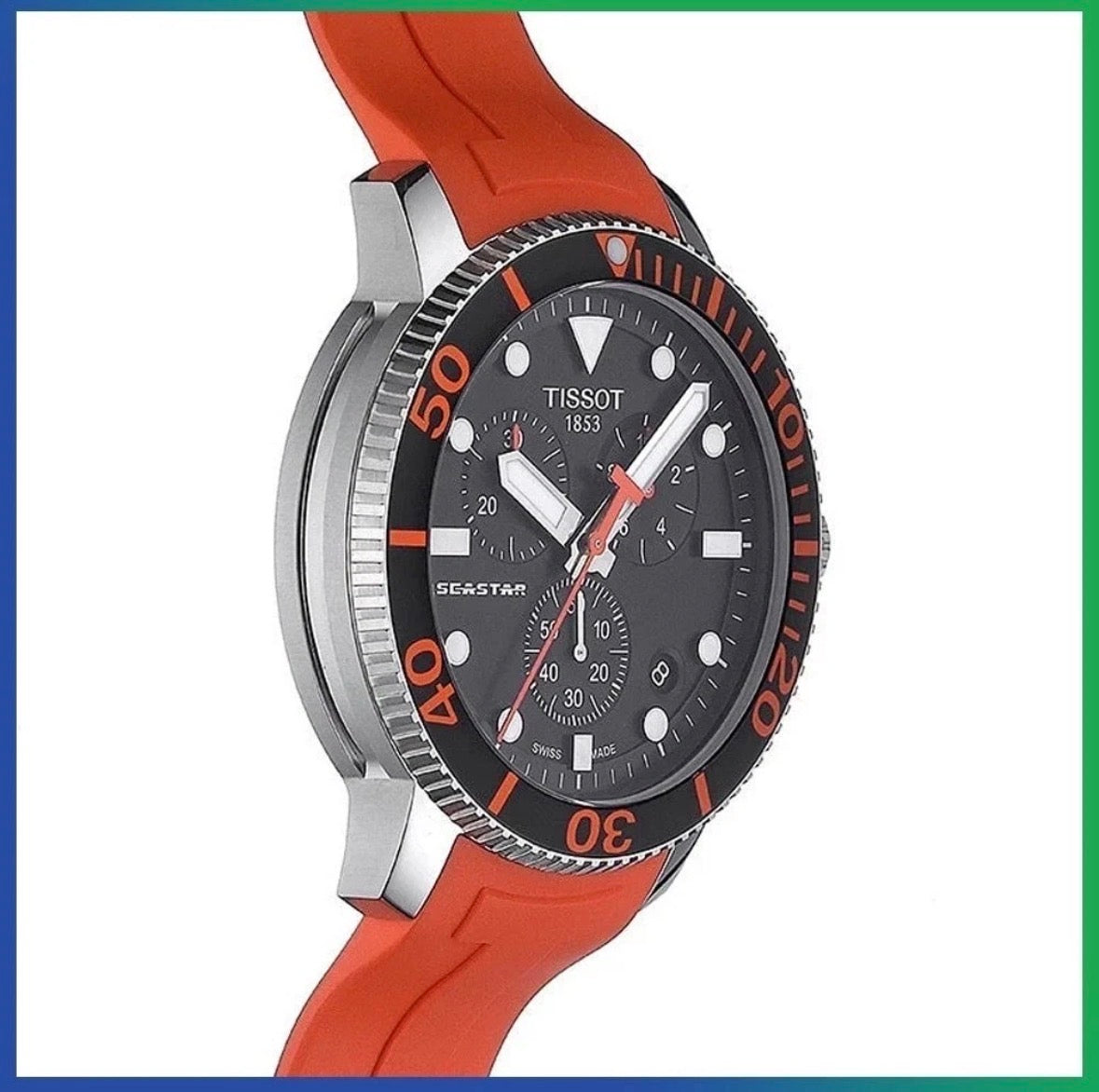 TISSOT T-Sport T120.417.17.051.01 SEASTAR 1000 Chronograph 45.5mm Mens Watch UK