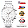 TISSOT T-Classic T063.617.11.037.00 Chronograph Silver Steel Strap Men's Watch