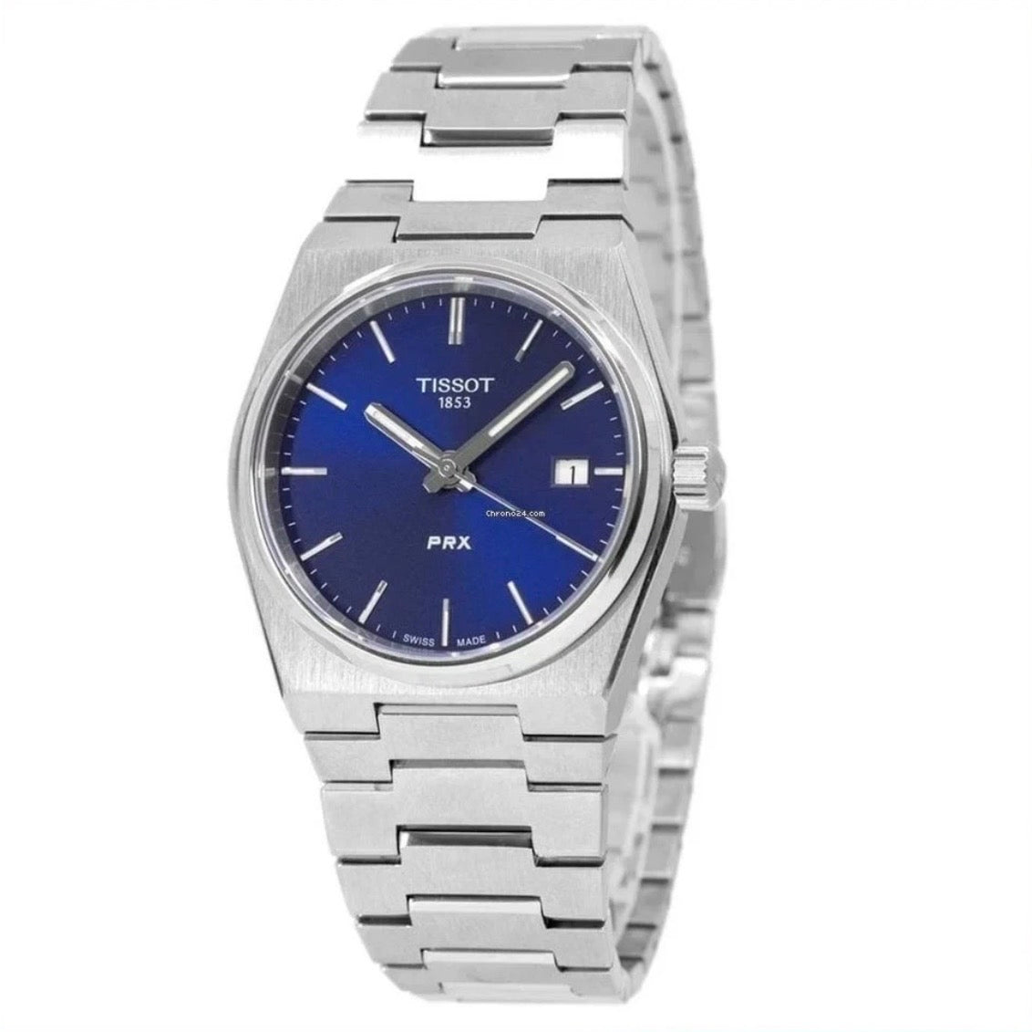TISSOT PRX T137.210.11.041.00 Blue Dial Silver Steel Strap Unisex Ladies Watch