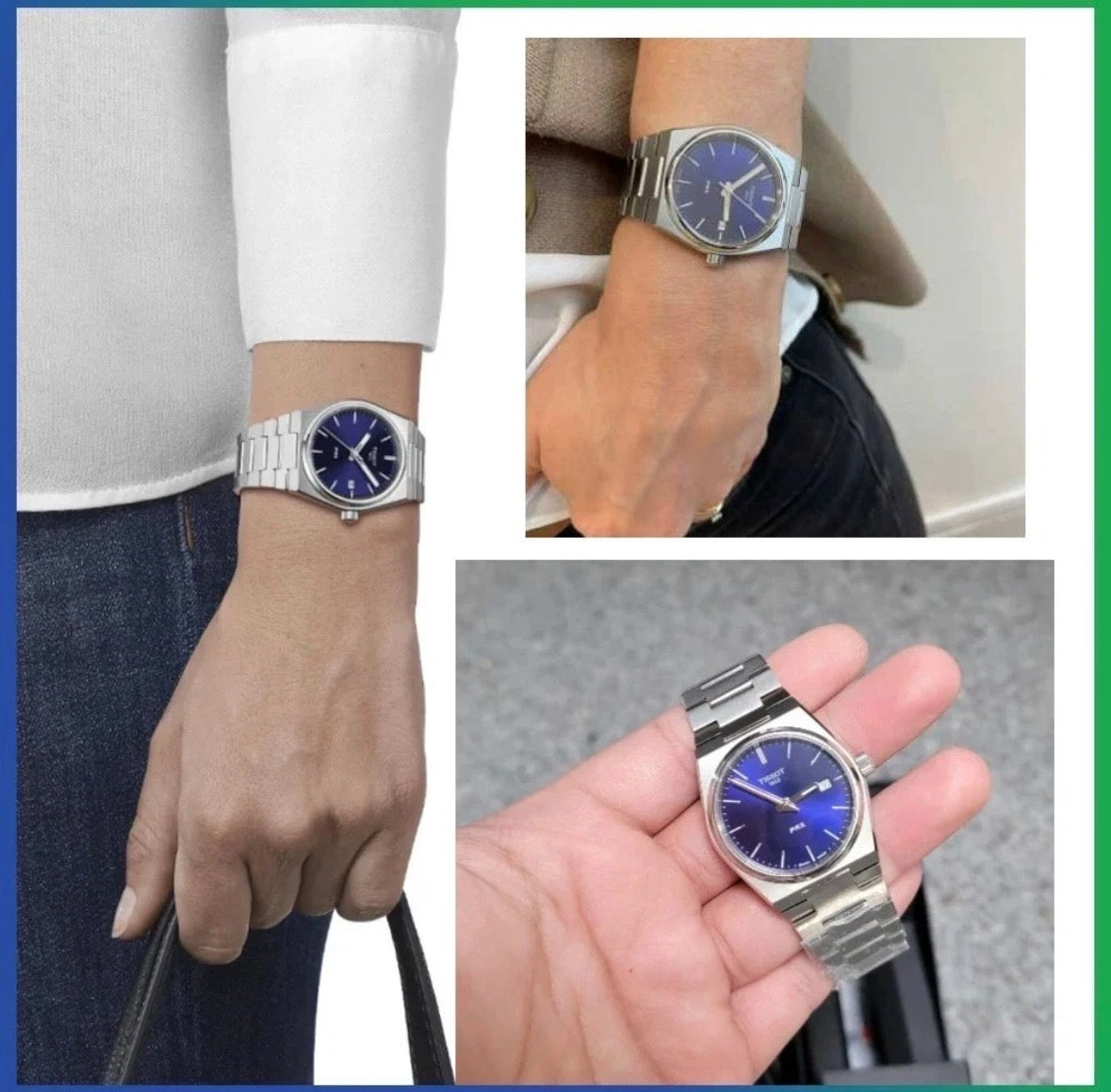 TISSOT PRX T137.210.11.041.00 Blue Dial Silver Steel Strap Unisex Ladies Watch
