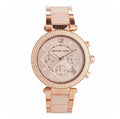 MICHAEL KORS MK5896 Parker Rose Gold Stainless Chrono Ladies Womens Watch 39mm