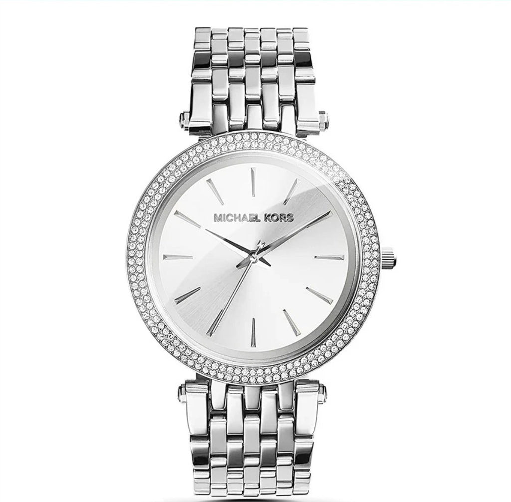 MICHAEL KORS MK3367 Darci Silver Stainless Steel Strap Dial Womens Watch 39mm
