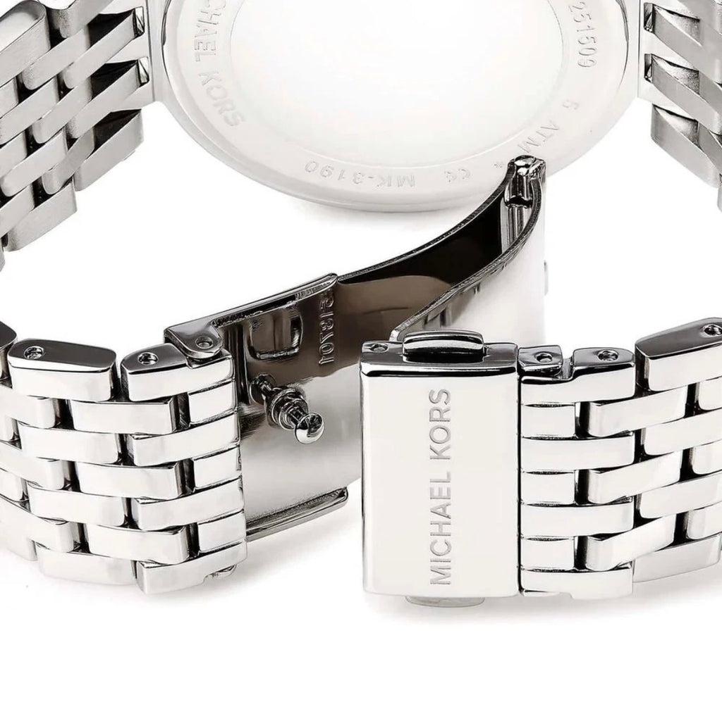 MICHAEL KORS MK3367 Darci Silver Stainless Steel Strap Dial Womens Watch 39mm