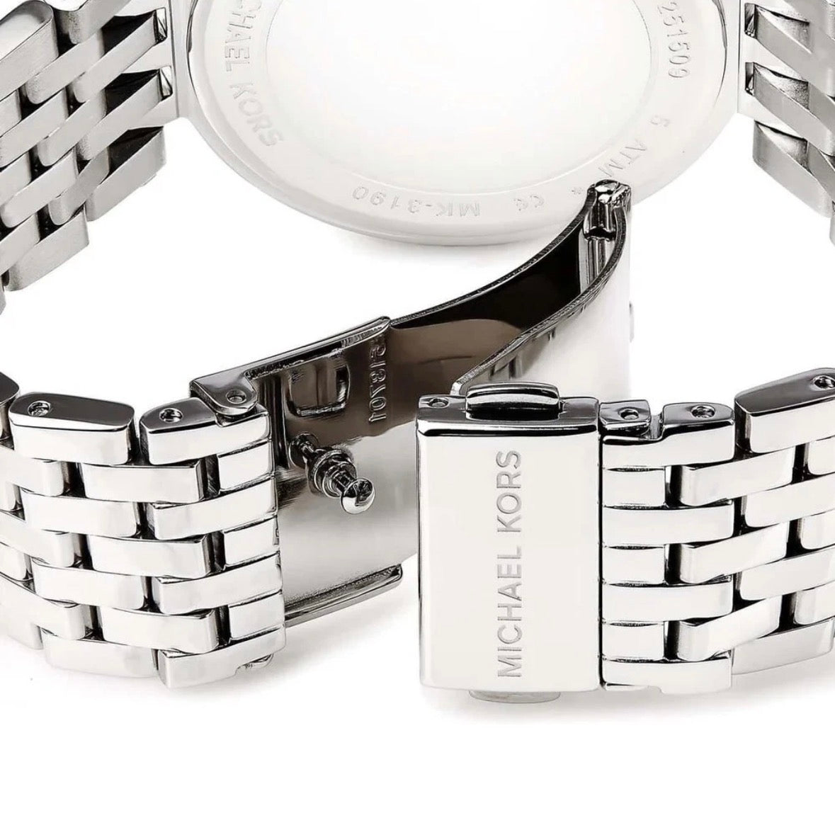MICHAEL KORS MK3367 Darci Silver Stainless Steel Strap Dial Womens Watch 39mm