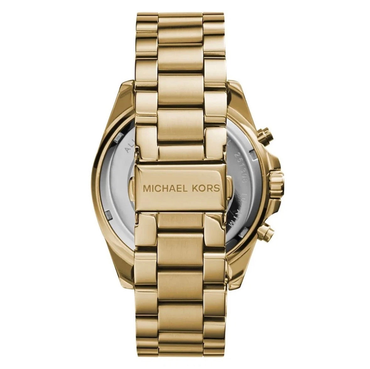 MICHAEL KORS MK5605 Bradshaw Gold Strap Dial Chronograph Womens Watch 43mm
