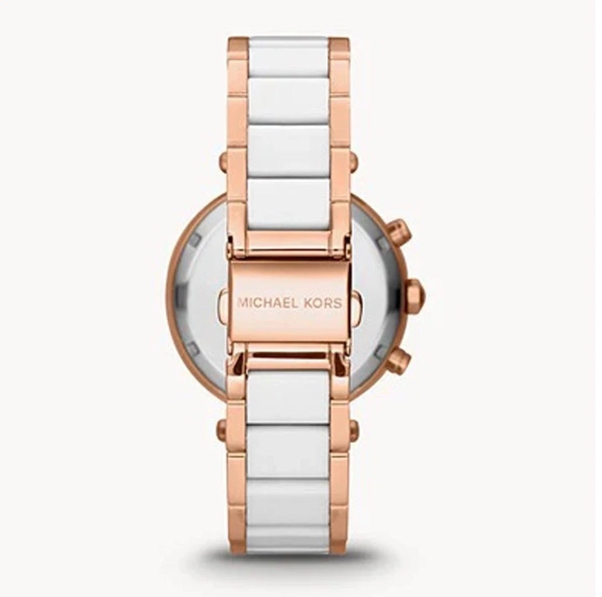 MICHAEL KORS MK5774 Parker Chronograph Rose Gold TwoTone Strap Womens Watch 39mm