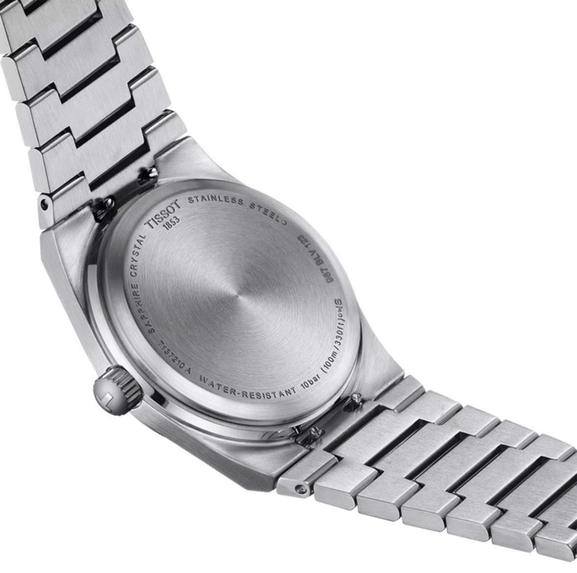 Tissot PRX 35mm Unisex Watch T137.210.11.351.00 Pale Blue Dial Steel Bracelet