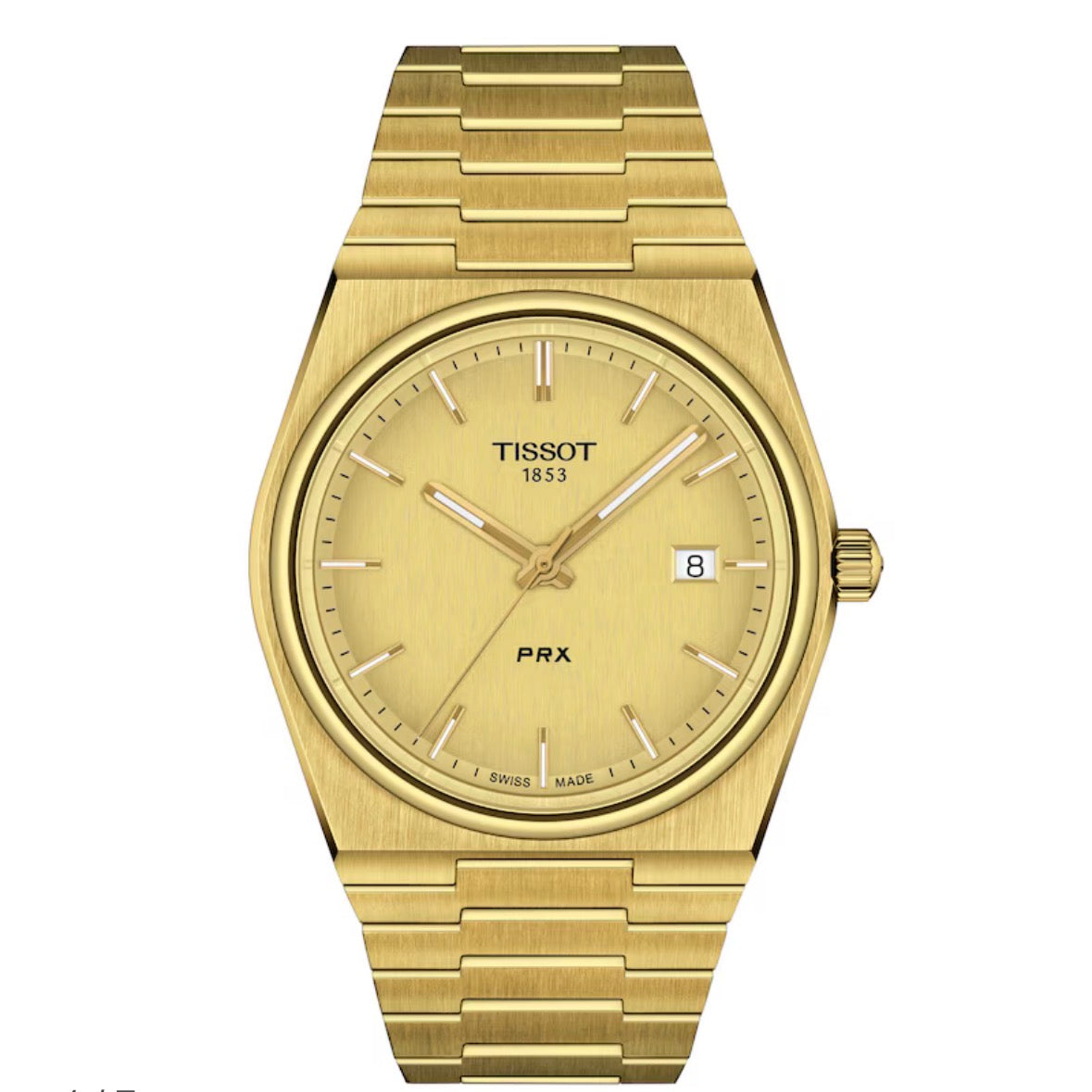 Tissot PRX 40mm T137.410.33.021.00 Men's Gold Tone Watch