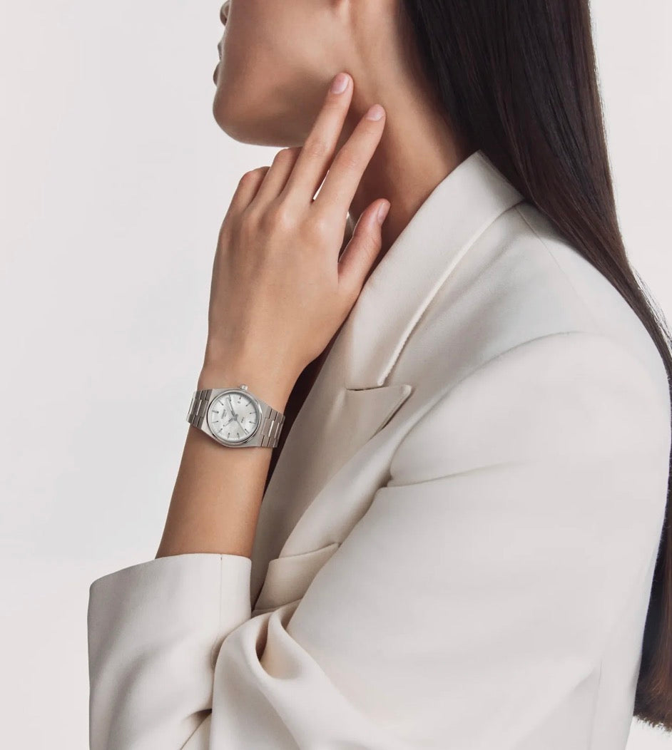 Tissot Unisex 35mm Mother Of Pearl Dial PRX Watch T137.210.11.111.00