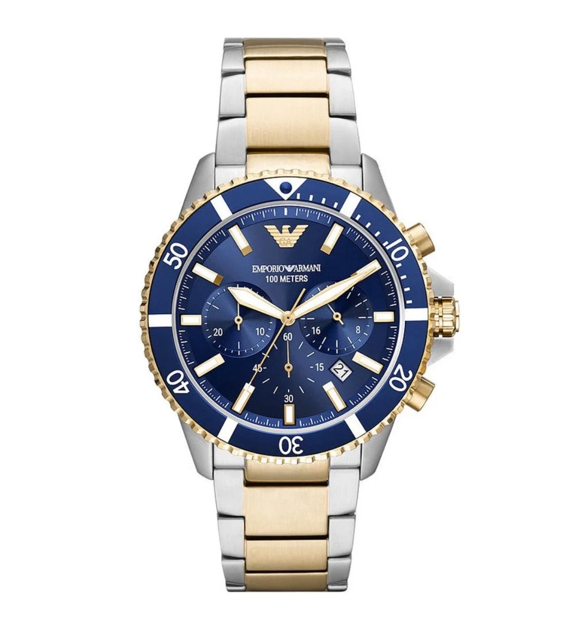 Emporio Armani AR11362 Chronograph Diver Two Tone Men's Watch