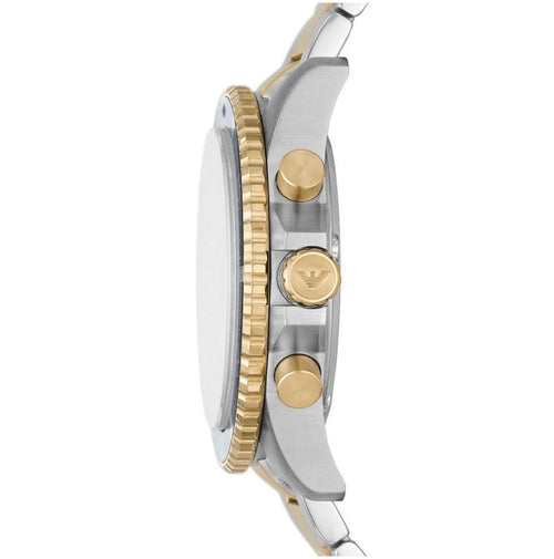 Emporio Armani AR11362 Chronograph Diver Two Tone Men's Watch