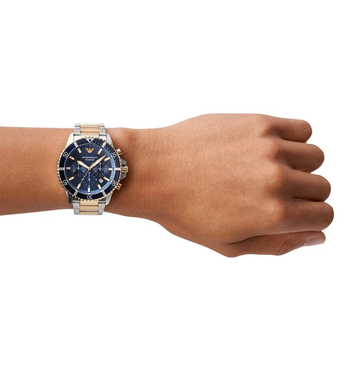 Emporio Armani AR11362 Chronograph Diver Two Tone Men's Watch