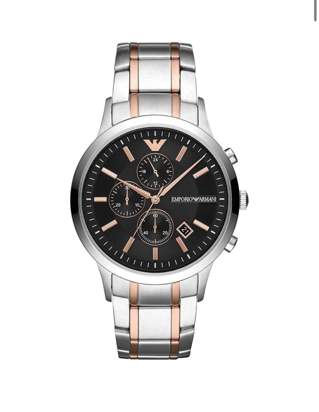 Emporio Armani AR11165 Chronograph Two-Tone Men's Watch - TIMEWORTH UKemporio armani