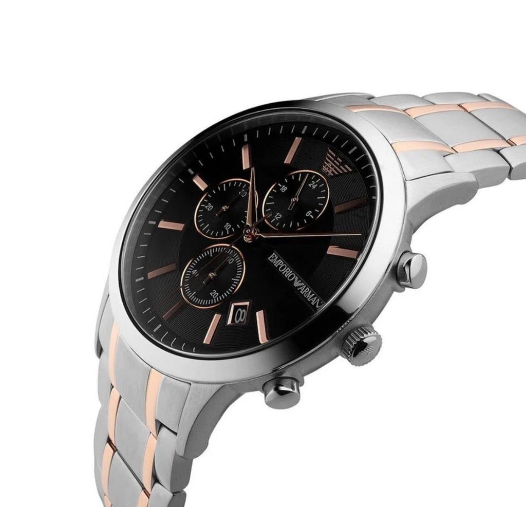Emporio Armani AR11165 Chronograph Two-Tone Men's Watch - TIMEWORTH UKemporio armani