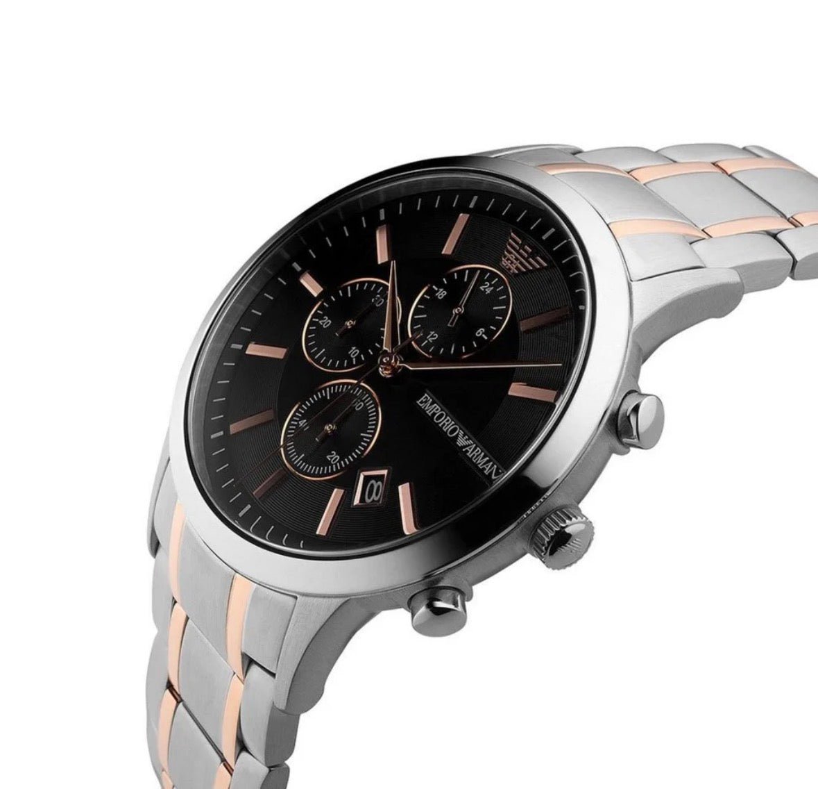 Emporio Armani AR11165 Chronograph Two-Tone Men's Watch - TIMEWORTH UKemporio armani