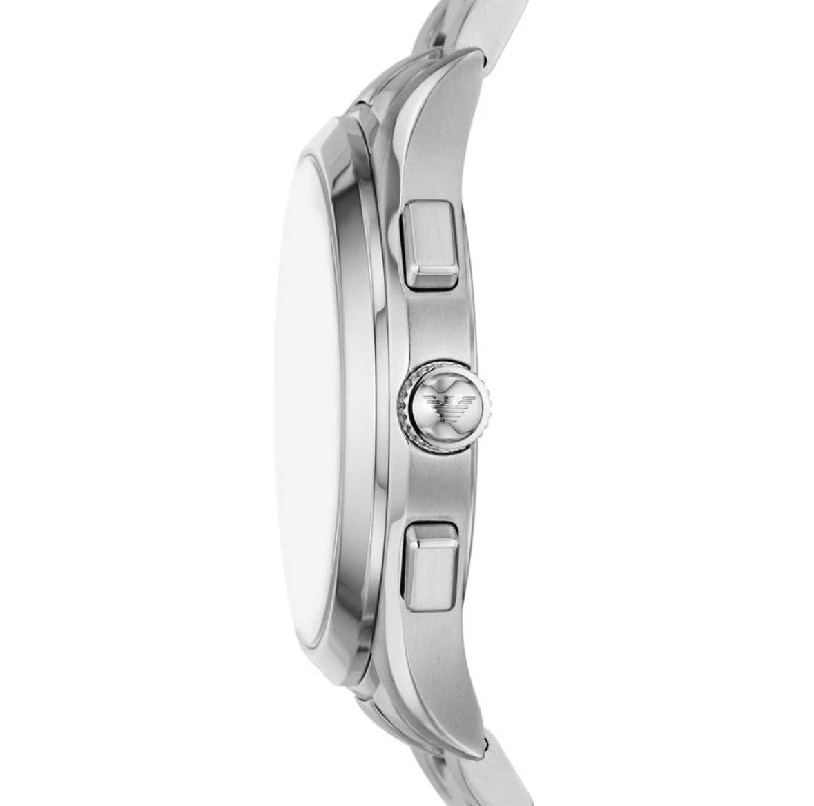 Emporio Armani AR1158 Men’s Chronograph Watch – Blue Dial & Silver Stainless Steel Bracelet - TIMEWORTH UKTIMEWORTH UK
