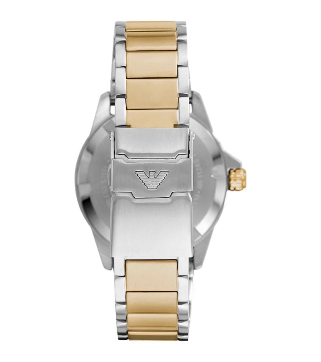 Emporio Armani AR80063 Men’s Green Dial Two-Tone Stainless Steel Watch - TIMEWORTH UKTIMEWORTH UK