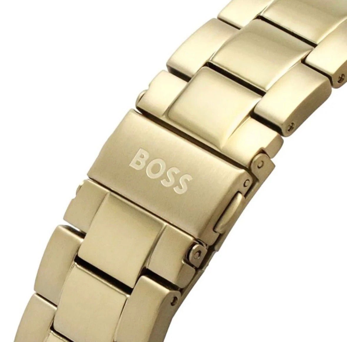 HUGO BOSS HB1513340 Ikon Gold Strap Blue Dial Chronograph Mens Watch 44mm - TIMEWORTH UKhugo boss