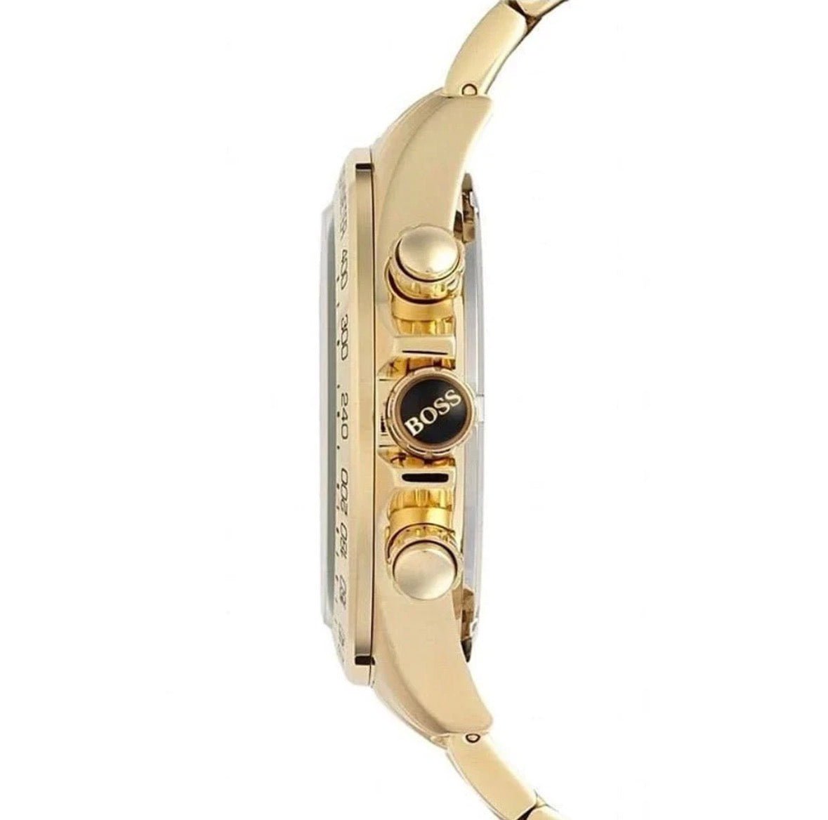 HUGO BOSS HB1513340 Ikon Gold Strap Blue Dial Chronograph Mens Watch 44mm - TIMEWORTH UKhugo boss