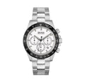 HUGO BOSS Hero HB1513875 Silver Stainless Steel Strap Chrono Men's Watch 43mm - TIMEWORTH UKhugo boss