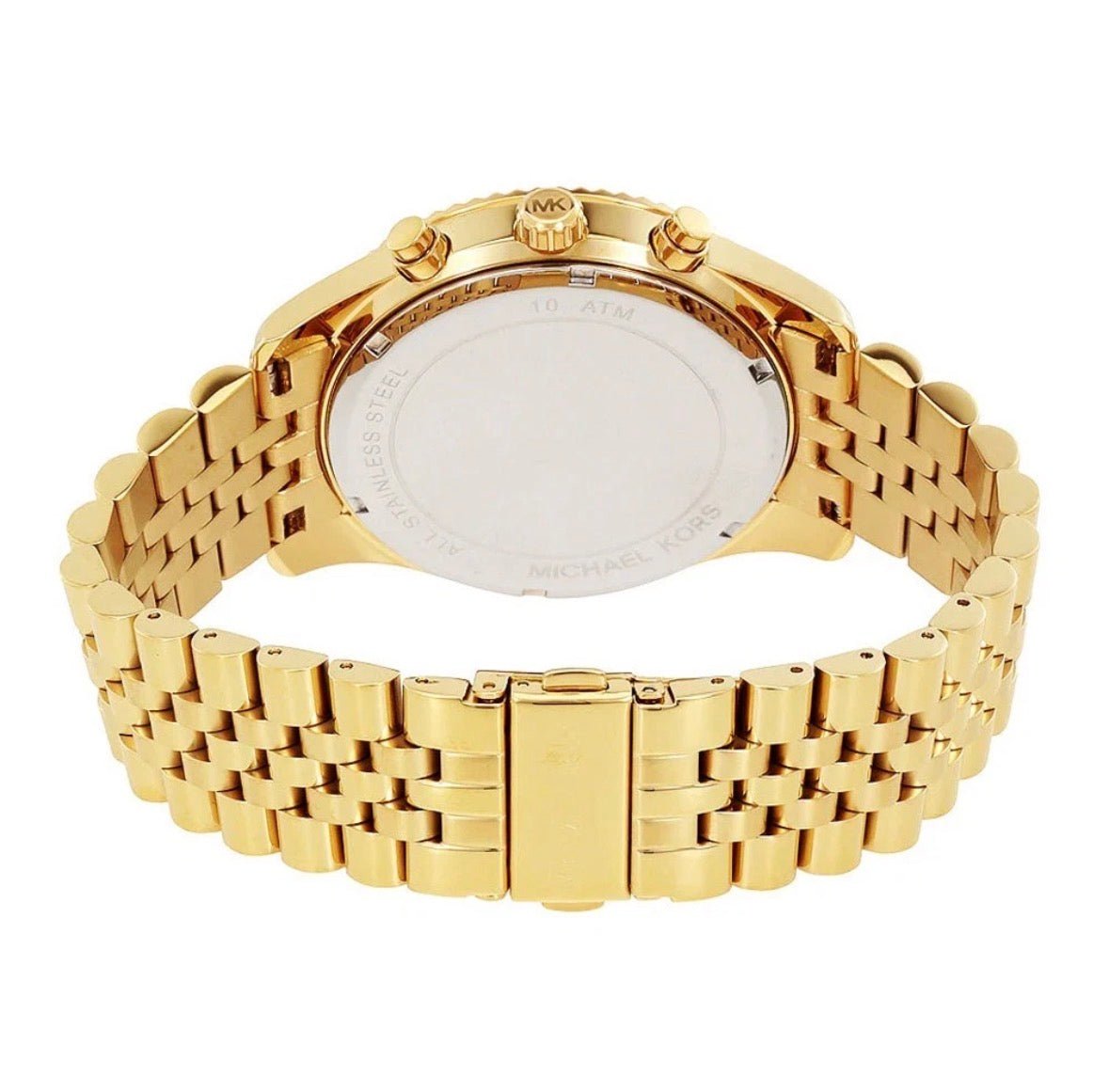 MICHAEL KORS Lexington MK8494 Crystal Gold Mens Fashion Wrist Watch 45mm - TIMEWORTH UKMicheal Kors
