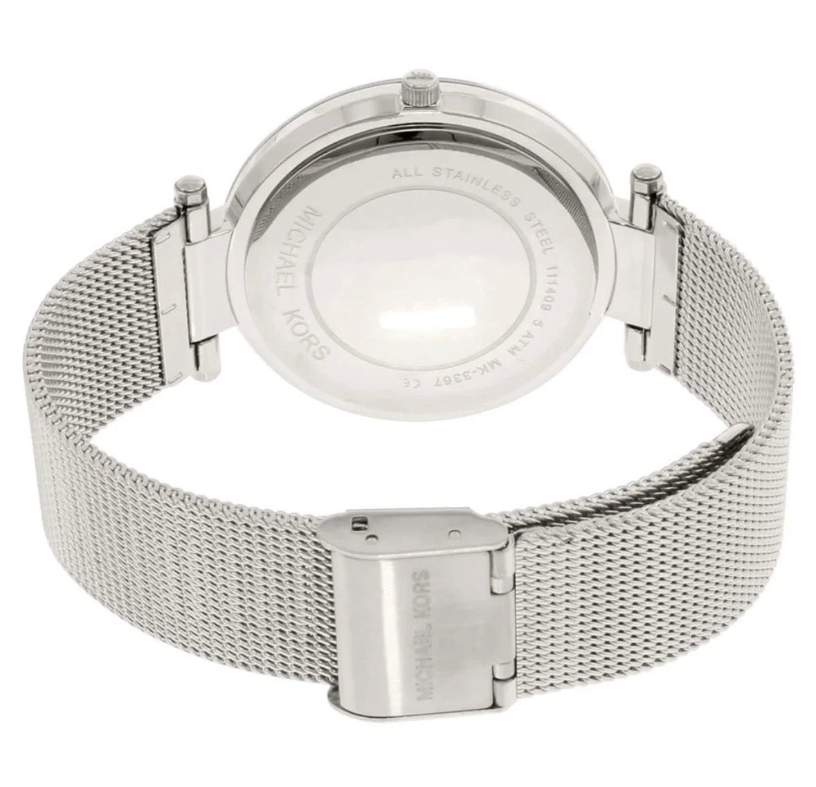 MICHAEL KORS MK3367 Darci Silver Stainless Steel Strap Dial Womens Watch 39mm - TIMEWORTH UKMicheal Kors