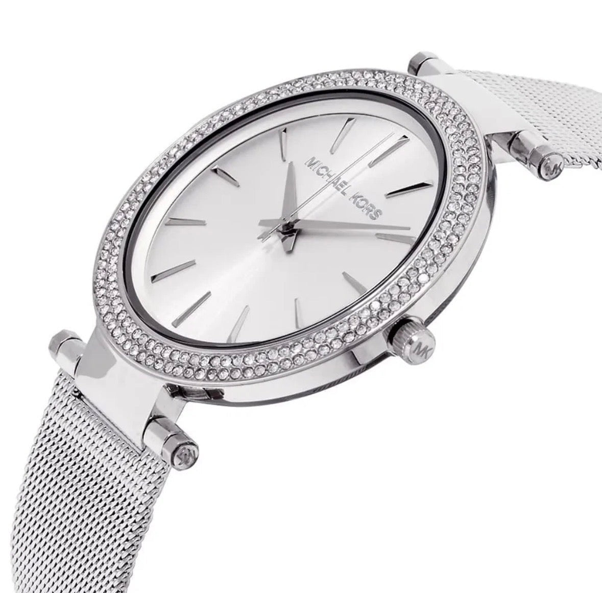 MICHAEL KORS MK3367 Darci Silver Stainless Steel Strap Dial Womens Watch 39mm - TIMEWORTH UKMicheal Kors