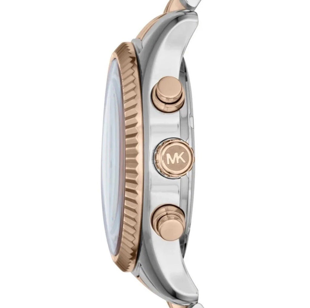 MICHAEL KORS MK5735 Lexington Tricolor Rose Gold Silver Gold Womens Watch 38mm - TIMEWORTH UKMicheal Kors