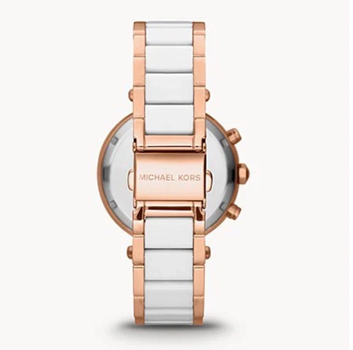 MICHAEL KORS MK5774 Parker Chronograph Rose Gold TwoTone Strap Womens Watch 39mm - TIMEWORTH UKMicheal Kors