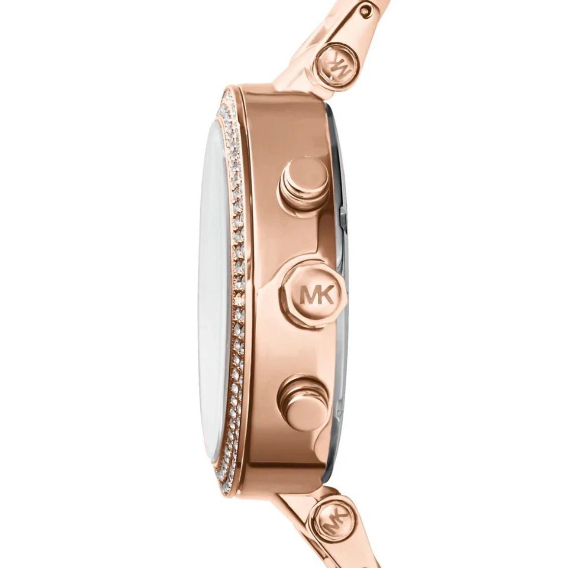 MICHAEL KORS MK5896 Parker Rose Gold Stainless Chrono Ladies Womens Watch 39mm - TIMEWORTH UKMicheal Kors