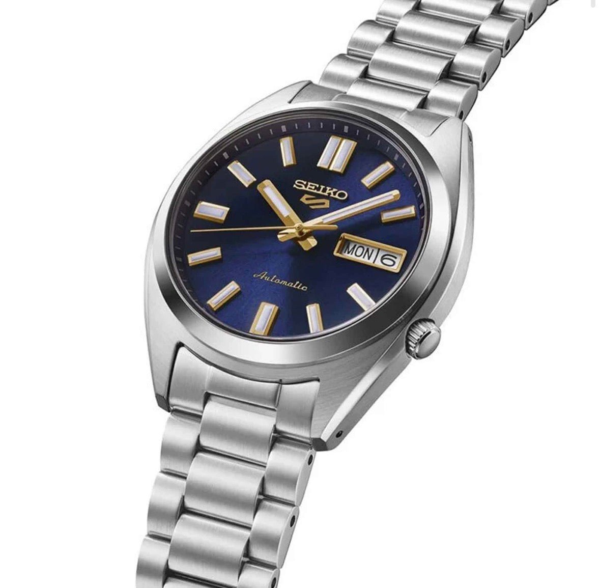 Seiko 5 Sports SNXS Vintage Gold Collection Blazer Blue Watch SRPL55K1 - TIMEWORTH UKSeiko