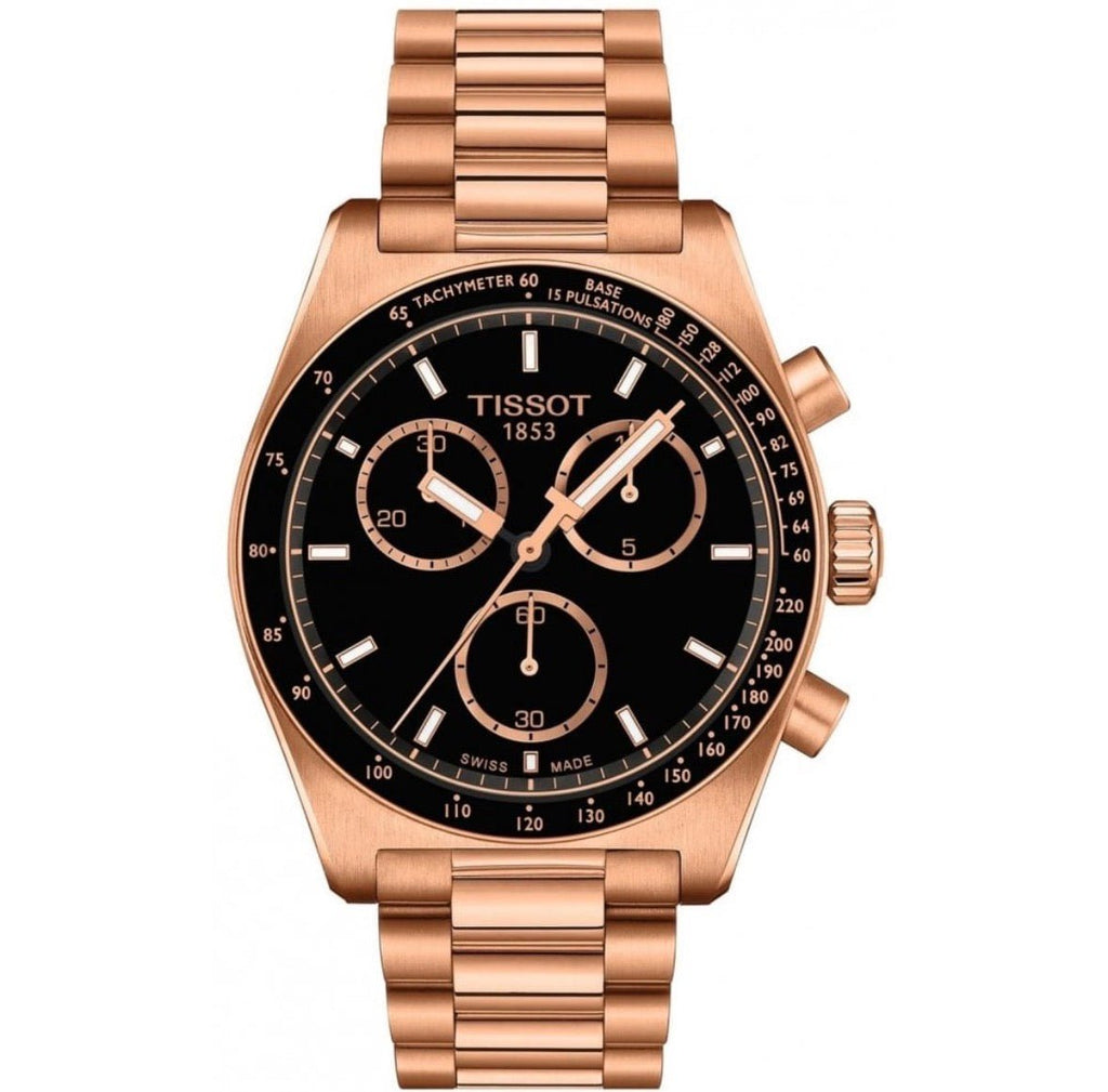 Tissot PR516 T149.417.33.051.00 Men's Watch – 40.0mm Black Dial Stainless Steel - TIMEWORTH UKTISSOT