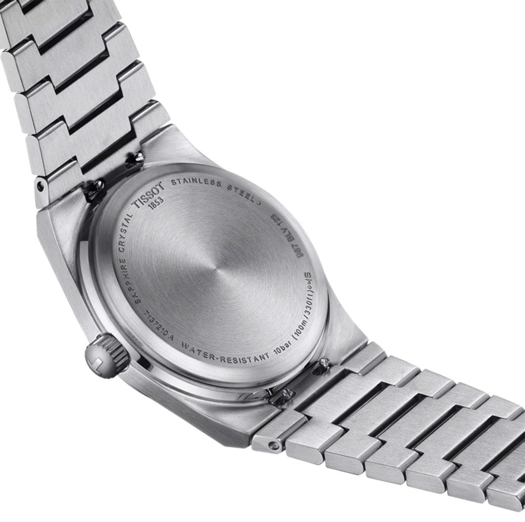 Tissot PRX 35mm Unisex Watch T137.210.11.351.00 Pale Blue Dial Steel Bracelet - TIMEWORTH UKTIMEWORTH UK