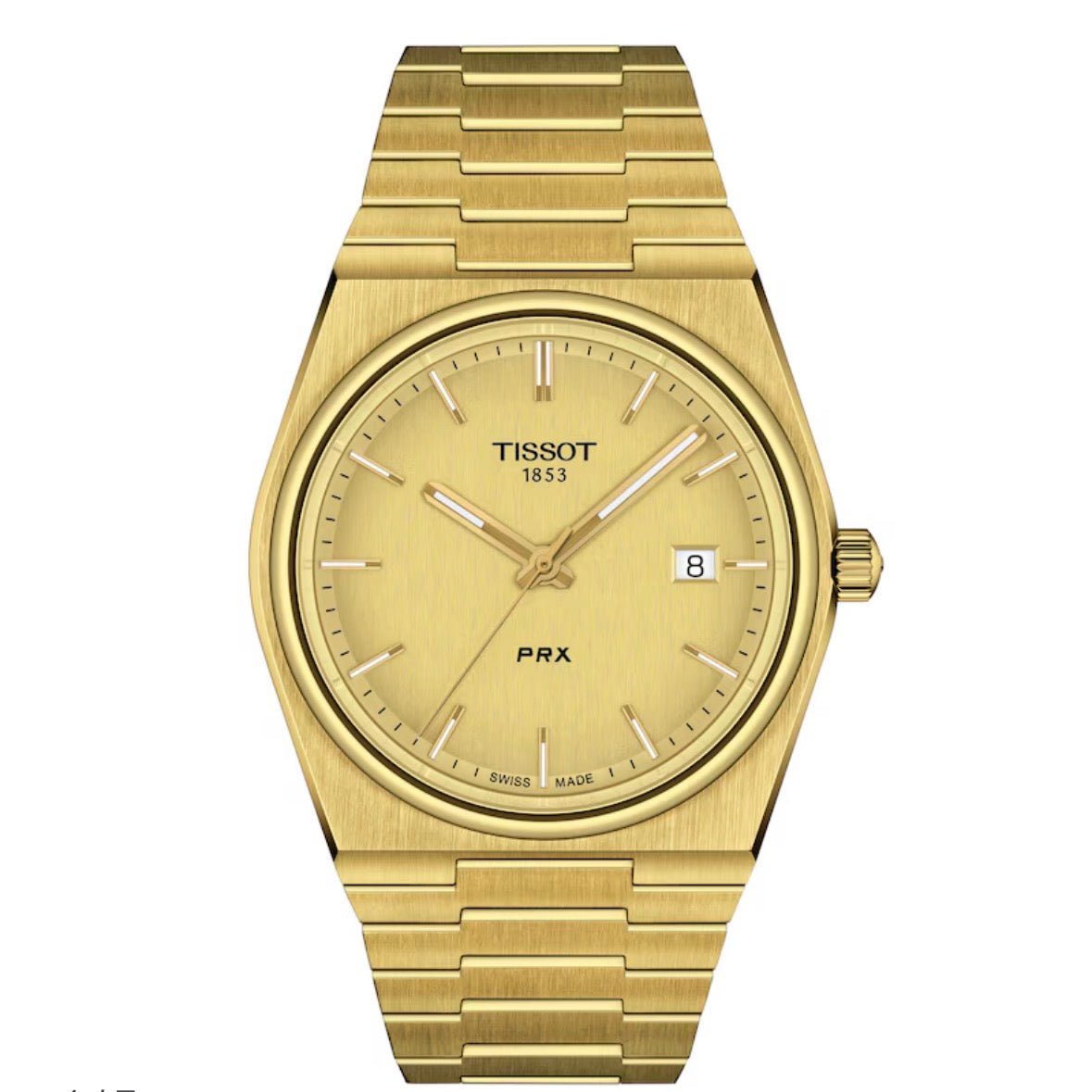 Tissot PRX 40mm T137.410.33.021.00 Men's Gold Tone Watch - TIMEWORTH UKTISSOT