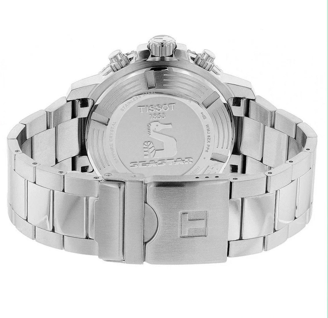 TISSOT Seastar 1000 T120.417.11.051.00 Silver Strap Black Dial Chrono Mens Watch - TIMEWORTH UKTISSOT