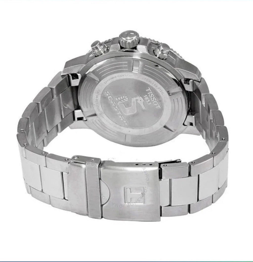 TISSOT Seastar 1000 T120.417.11.051.01 Two Tone Black Dial Chrono Mens Watch - TIMEWORTH UKTISSOT